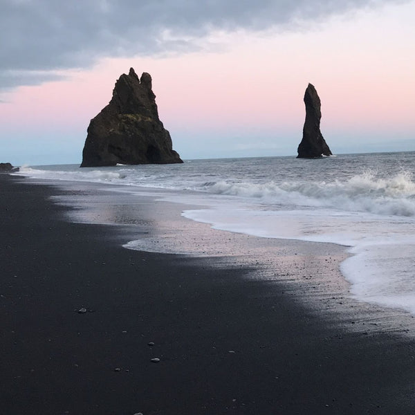 Iceland has a beach with black sand!